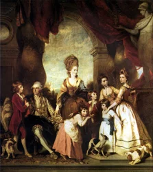 Der vierte Herzog von Marlborough und seine Familie